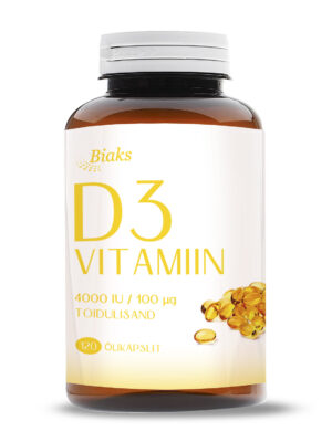 D3 Vitamiin õlipärlid 4000IU/100µg