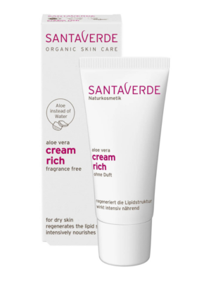 Santaverde Aloe Vera Cream Rich Fragnance Free näokreem 30ml
